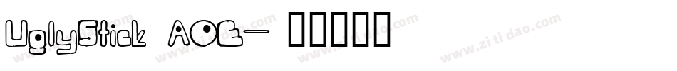 UglyStick AOE字体转换